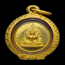 เหรียญรูปไข่พระพุทธชินราช พระนเรศวรมหาราชทองคำพ.ศ.2563