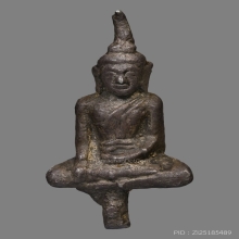 พระยอดธง เนื้อเงิน กรุวัดสิงห์ จ.ปทุมธานี (พิมพ์เล็ก)