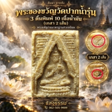 พระวัดปากน้ำ รุ่น 3 พิมพ์ตื้น พิมพ์ 10 เนื้อ (เกสา 2 เส้น)