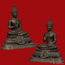 พระพุทธนรเทพศาสดา ภปร. (วัดไทยลอสแองเจลลิส) รุ่นกัมปนาท ปี29