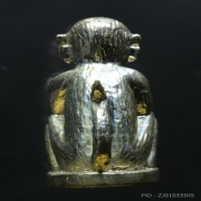 สี่หูห้าตาครูบาวงศ์ เนื้อเงินชนวน วัดพระพุทธบาทห้วยต้ม ลำพูน