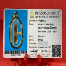 ตะกรุดนารายณ์แปลงรูป เนื้อทองคำ อ.นอง ยุคต้น