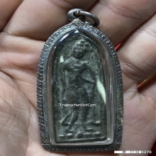 พระลีลา เนื้อชินเงิน กรุวัดพระศรีรัตนมหาธาตุ จ.สุพรรณบุรี