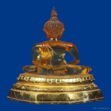 พระแก้วใส สีน้ำผึ้ง หลวงพ่อฤาษีลิงดำ วัดท่าซุง 5 นิ้ว