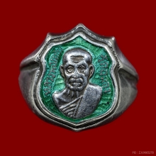 แหวนอาร์ม เนื้อเงินลงยา หลวงพ่อแช่ม วัดฉลอง จ.ภูเก็ต