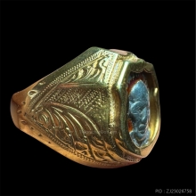 แหวนโลห์เนื้อเงินลงยาแดงปี2506