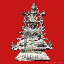 โคตรหายาก พระบูขาเชียงแสน ทรงเครื่อง ศิลปะชาน เนื้อชินเงิน