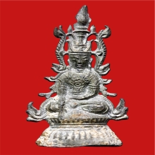 โคตรหายาก พระบูขาเชียงแสน ทรงเครื่อง ศิลปะชาน เนื้อชินเงิน
