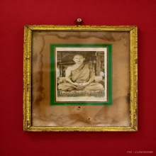 รูปถ่ายท่านพ่อลี มีลายเซ็นต์ท่าน วัดอโศการาม สมุทรปราการ