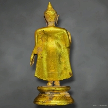 พระกำแพงยุคเก่า บุทองคำแท้