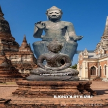 พระพุทธรูป อู่ทองจิ๋ว หน้าหนุ่ม ปางสมาธิ เดิม