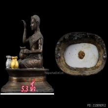 นางกวักเจ้าทรัพย์ หลวงปู่หงษ์ สุสานทุ่งมน ตอกโค้ด No.690