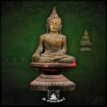 พระหลวงปู่บุญ บูชาไม้แกะปางมารวิชัย ศิลปะเชียงแสนสิงห์หนึ่ง 